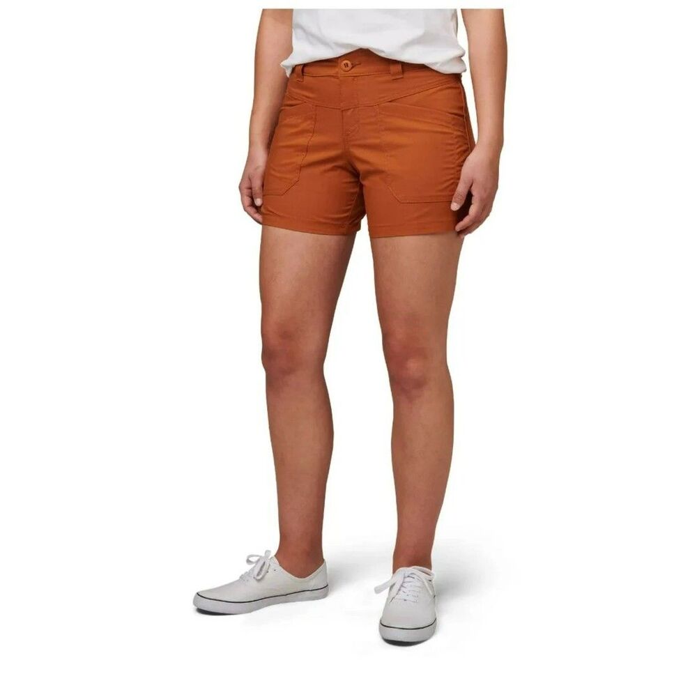 5.11 Tactical Shauna Shorts Orange 6-Pocket Bottoms Stretchy Size 4 High Rise - Picture 3 of 7